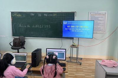 Trường TH Phổ Quang tổ chức kỳ thi IOE (Internet Olympiads of English) cấp trường năm học 2025-2026